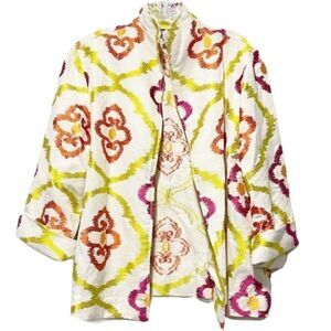 VINTAGE PAINTED PONY Jacquard Linen Blazer Coat